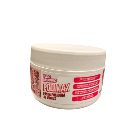 POLIMAX PASTA POLIDORA DE VIDROS E INOX 250g TUDO LIMPINHO