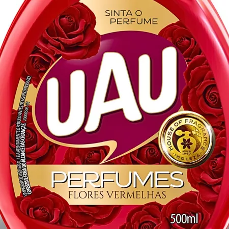 Limpador Perfumado 500ml UAU Flores Vermelhas