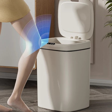 Lixeira com Sensor Automático Inteligente Abre Fácil em Toque Cesto Lixo