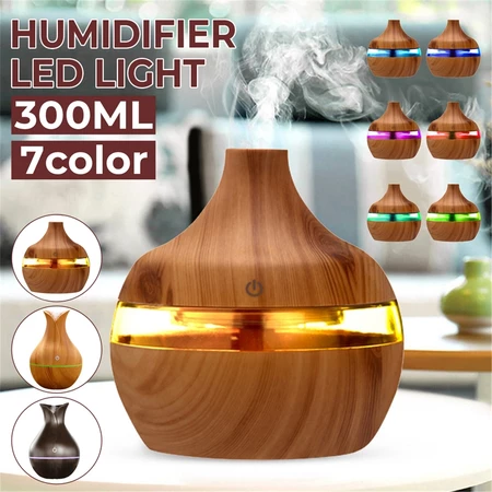 Umidificador E Aromatizador De Ar Grande 8H Difusor Elétrico Ultrassónico De Ambiente Portátil Led